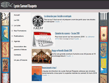 Tablet Screenshot of lyceesamuelraapoto.com